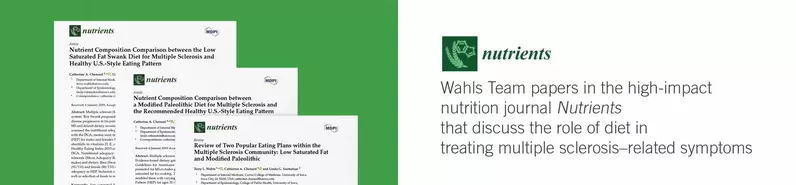 Wahls Peer-Reviewed Publications in the High-Impact Nutrition Journal Nutrients