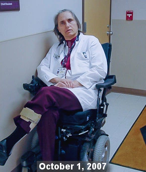 Dr. Terry Wahls in wheelchair