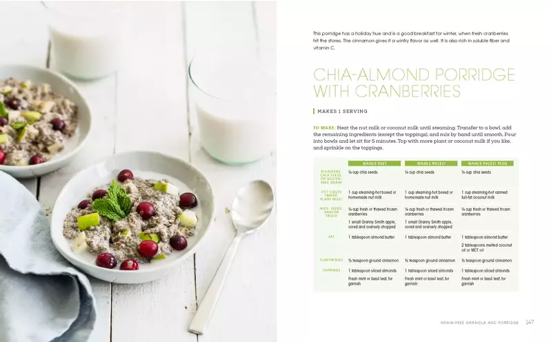 Chia Almond Porridge with Cranberries