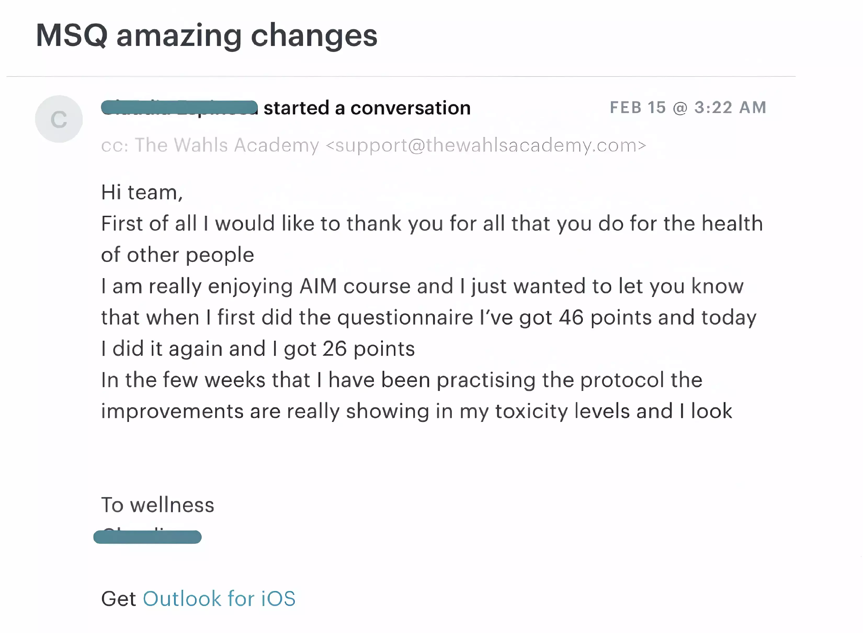 AIM testimonial